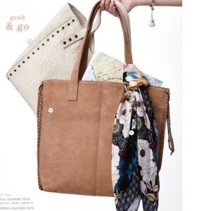 Johnny Was Andreas Leather Tote